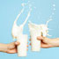 Glasses of milk