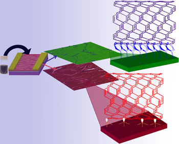 Nanotubes sorted in a single-step process taking advantage of selective interactions built into functional nanolayers on the surface