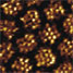 Hexagonal pattern of molecules formed on gold surface