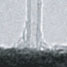 TEM image of a nanomechanical resonator made from a double-walled carbon nanotube