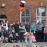 A flying food tin can demonstrate the energy release from some ignited chips of calcium carbide