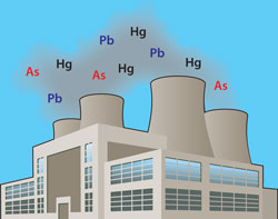 Power plant mercury arsenic chromium