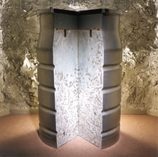 Simulated nuclear waste in a 500 litre drum
