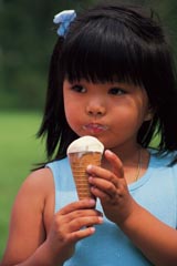girl eating ice cream