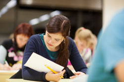 Generic school stock photography, in an exam hall please