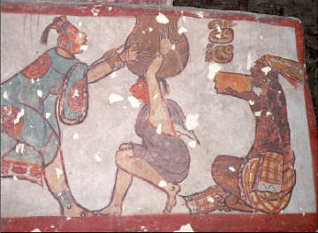 Mural painting from the Early Classic Maya period