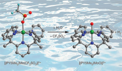 molybdenum-oxo species generates hydrogen from sea water