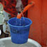 Water being pumped from a well