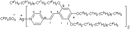 {Structure of [AgSt(8-2,4,5)<sub>2</sub>][OTf]}