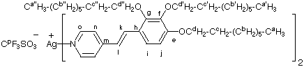 {Structure of [AgSt(8-2,3,4)<sub>2</sub>][OTf]}