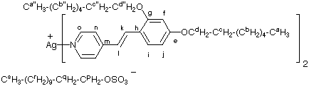 {Structure of [AgSt(7-2,4)<sub>2</sub>][DOS]}