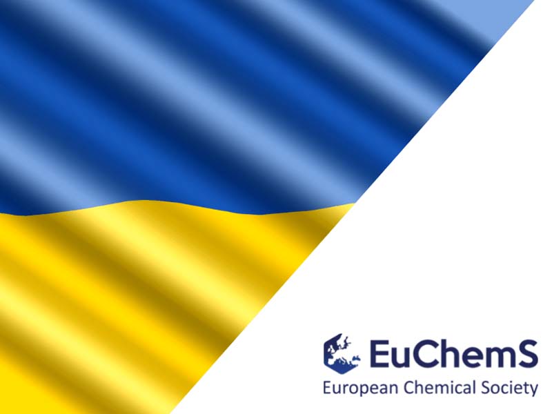 European Chemical Society logo with Ukraine flag European Chemical Society logo with Ukraine flag