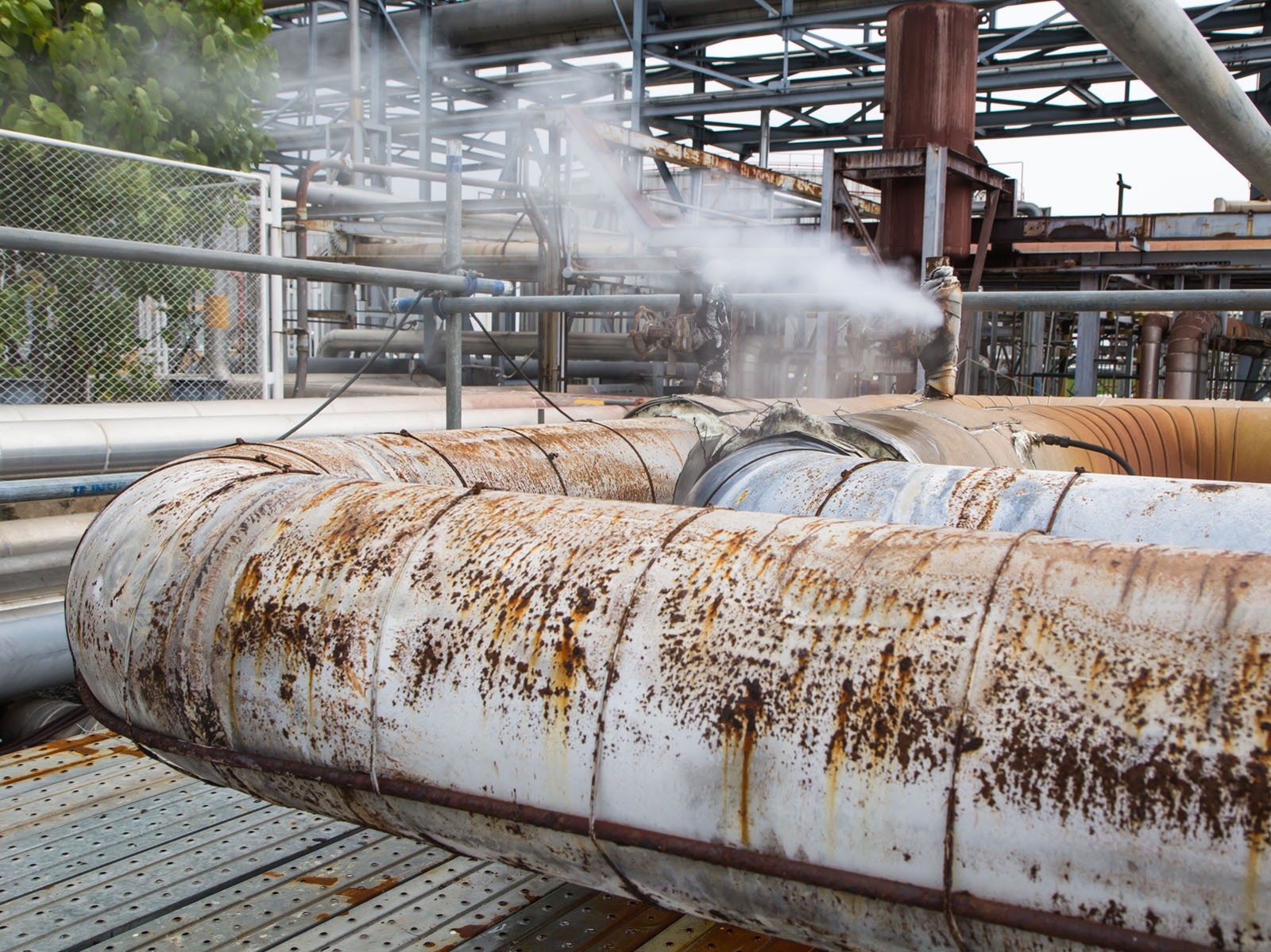 Rusted pipeline Rusted pipeline
