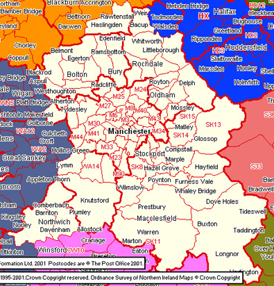 Mapa de Manchester
