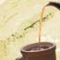 Tea being poured into cup