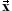 [x with combining right harpoon above (vector)]
