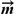[m with combining right harpoon above (vector)]