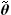 [small theta, Greek, tilde]